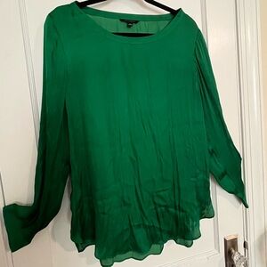 Banana Republic Emerald Green blouse.